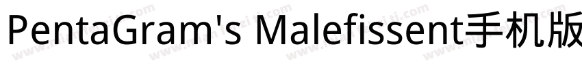 PentaGram's Malefissent手机版字体转换